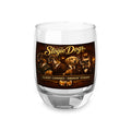 Whiskey Glass — "Stogie Dogs: Classy Canines, Smokin' Stogies" Bar Glass