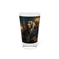 Weimaraner Gentleman Pint Glass — 16oz Dog Portrait Beer Glass