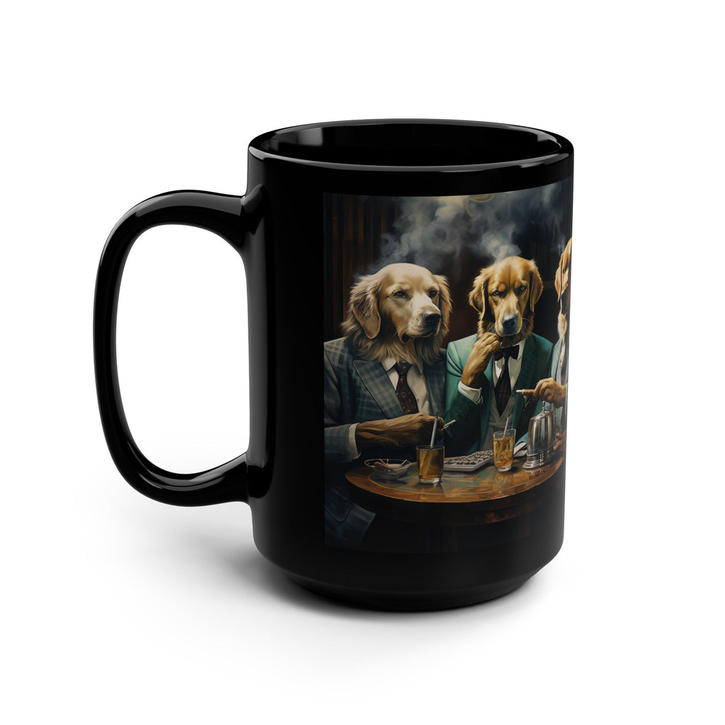 Stogie Dogs Cigar Lounge Mug – Golden Retrievers Edition