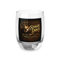 Whiskey Glass — 'Stogie Dogs' Vintage Bulldog Logo Whiskey Tumbler, Smokin' In Style Bar Gift