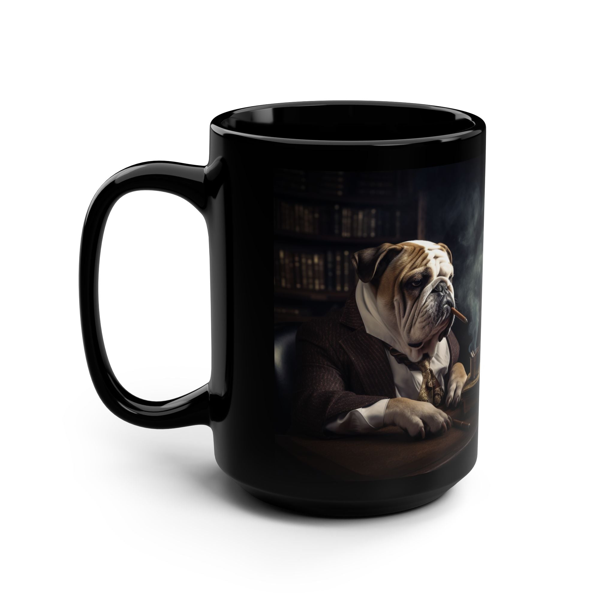 Stogie Dogs Cigar Lounge Mug - Bulldog Edition