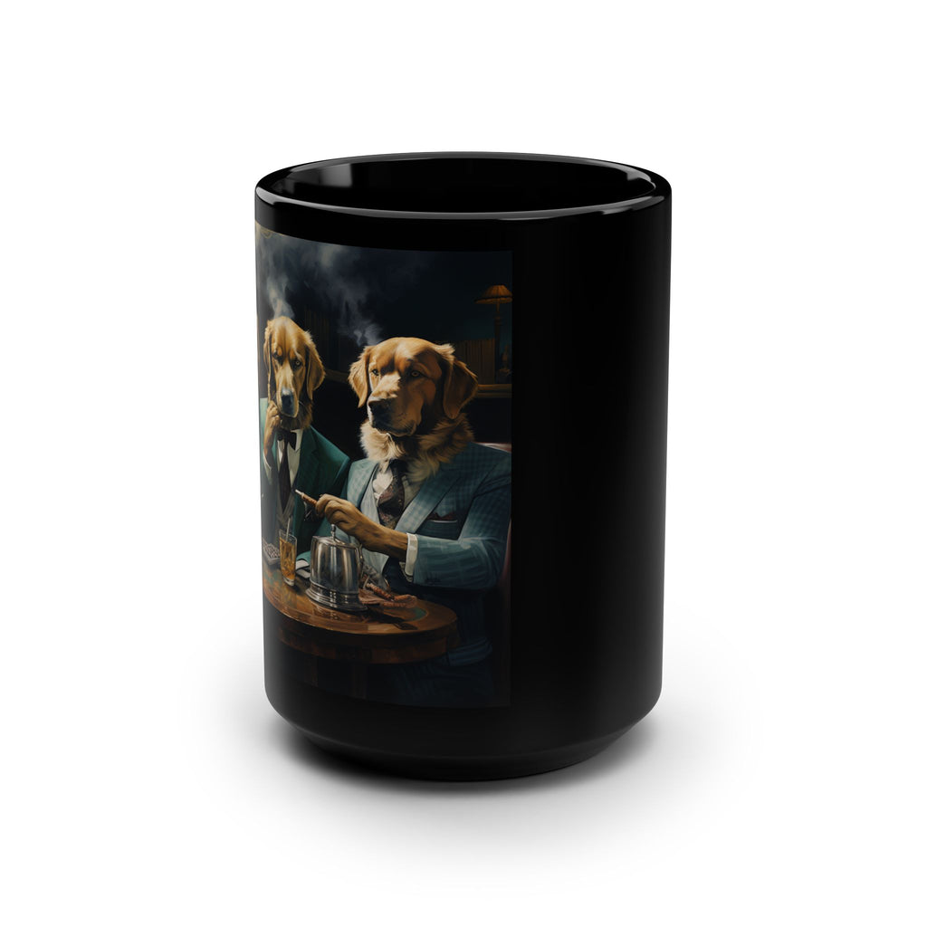 Stogie Dogs Cigar Lounge Mug – Golden Retrievers Edition
