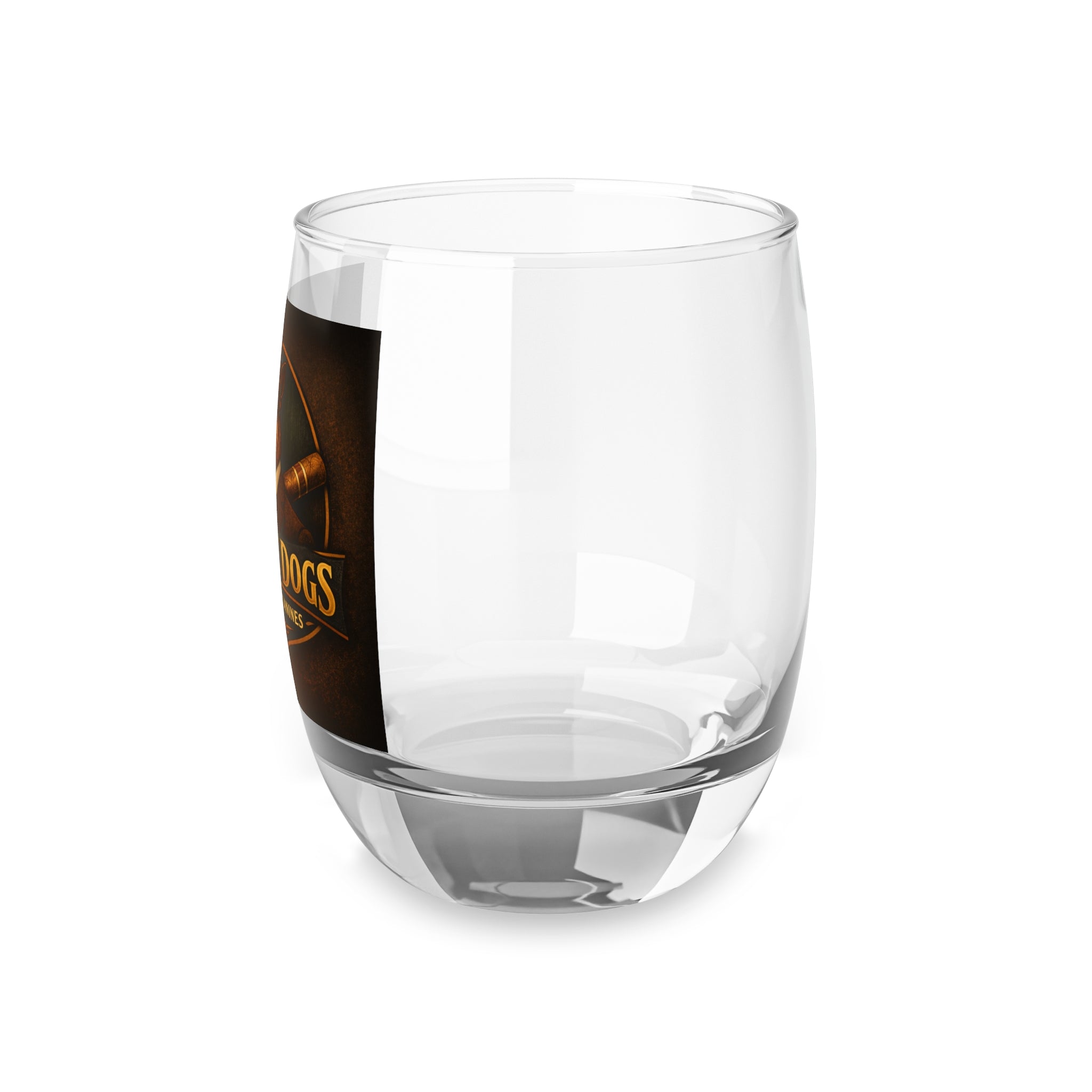 Whiskey Glass — 'Stogie Dogs' Cigar & Canines Logo Glass