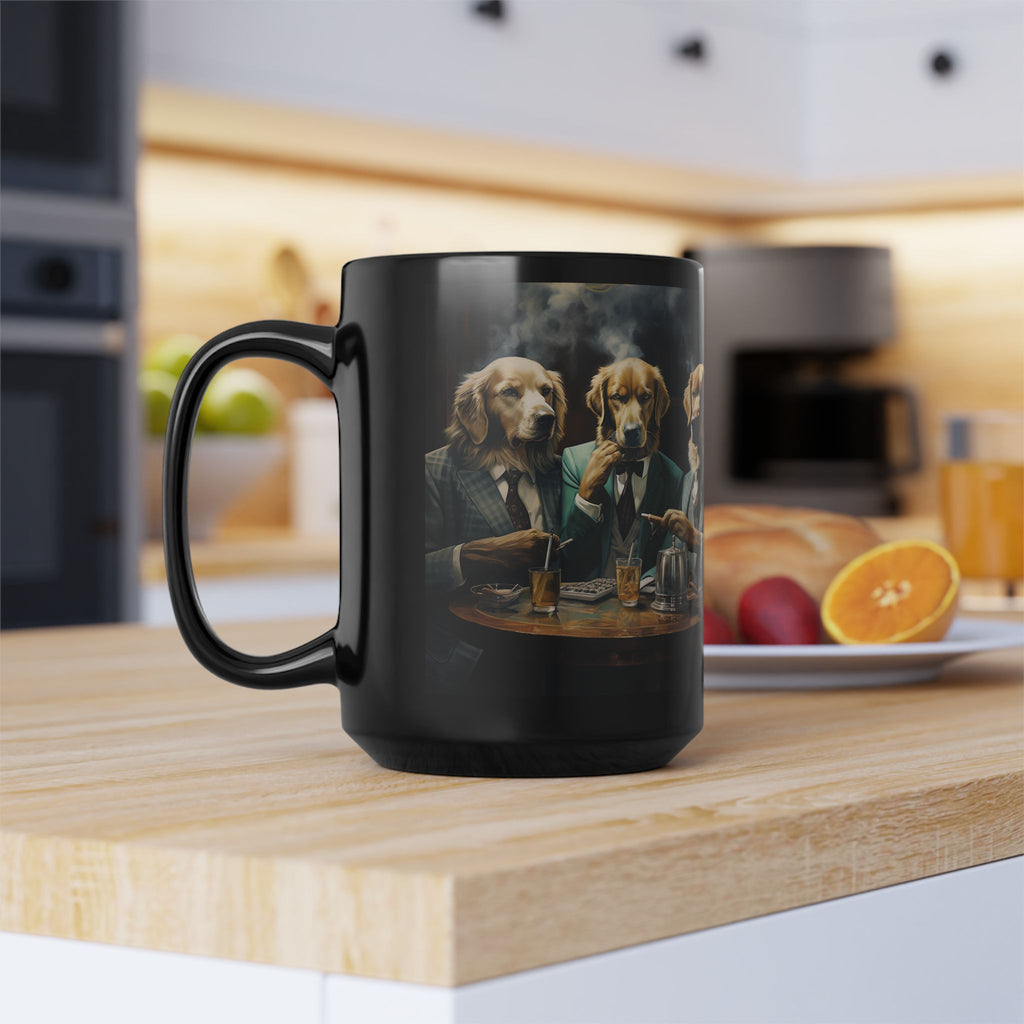 Stogie Dogs Cigar Lounge Mug – Golden Retrievers Edition
