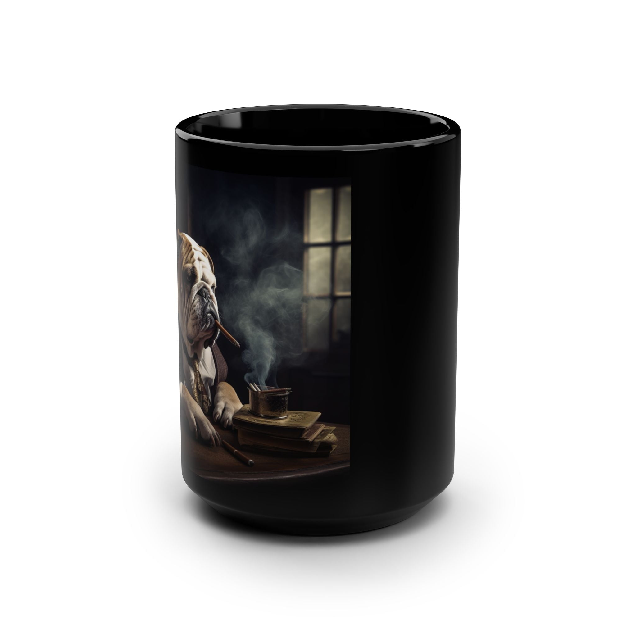 Stogie Dogs Cigar Lounge Mug - Bulldog Edition