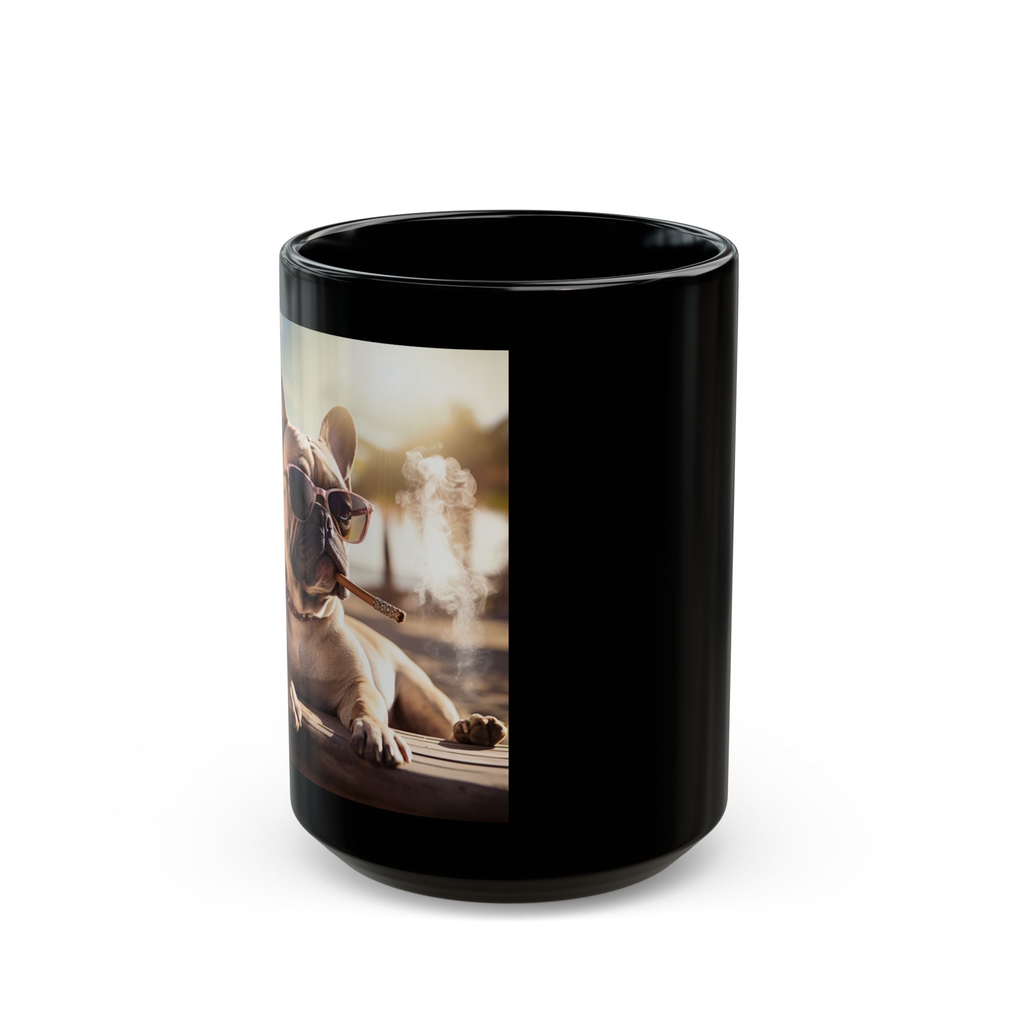 Stogie Dogs Cigar Lounge Mug – French Bulldog Edition
